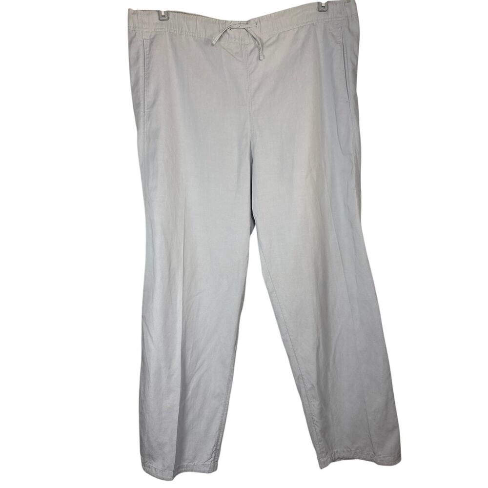 Cos Wide Leg Linen Drawstring Pants Womens Large Pull On Casual Lightweight - Picture 2 of 6